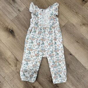 Floral Print Toddler Jumpsuit